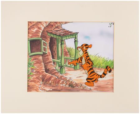 Lot #604 Tigger production cel from The Many Adventures of Winnie the Pooh Production Cel - Image 3