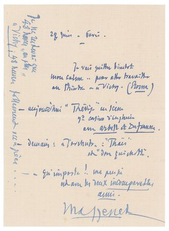 Lot #308 Jules Massenet - Image 1
