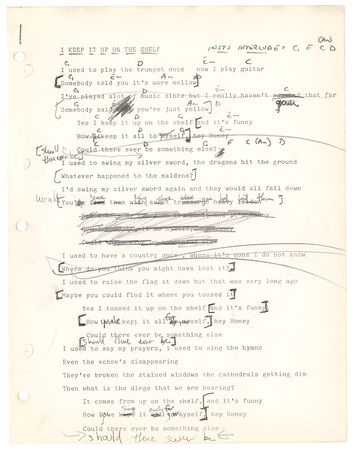 Lot #277 Harry Chapin: Comprehensive studio notes for Chapin's final album, Sequel - Image 4