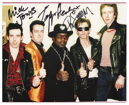 Lot #404 The Clash Signed Photographs - Image 1