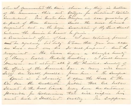 Lot #183 William T. Sherman: Sherman constructs the 