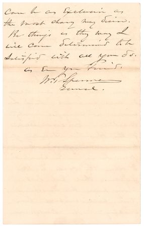 Lot #183 William T. Sherman: Sherman constructs the 
