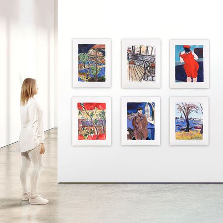 Lot #289 Bob Dylan: Suite of six limited edition prints from Dylan's 2016 'Drawn Blank' series - Image 9