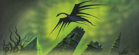 Lot #539 Eyvind Earle concept painting of