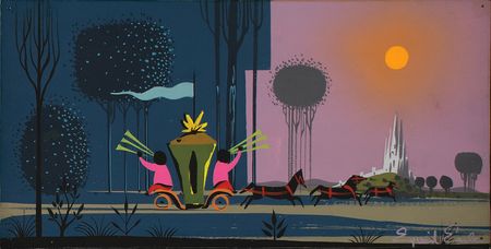 Lot #540 Eyvind Earle concept painting of the