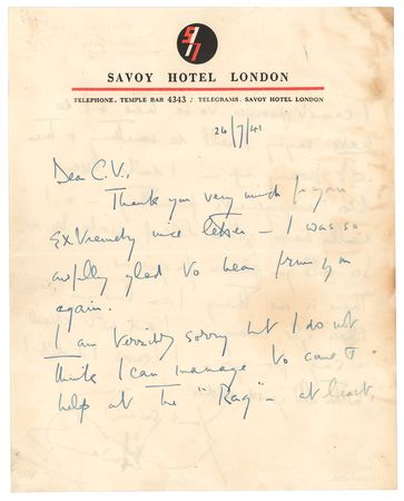 Lot #255 Noel Coward: 