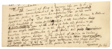 Lot #21 Isaac Newton: Important theological