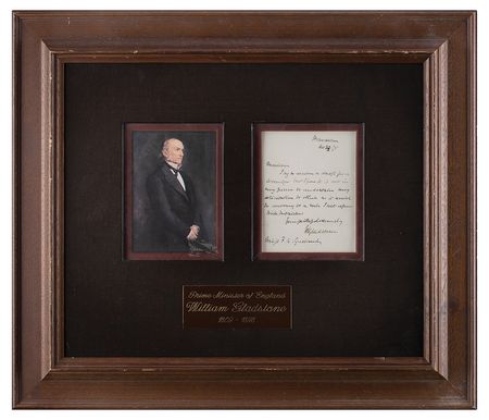 Lot #76 William Gladstone Handwritten Letter Signed - Image 1