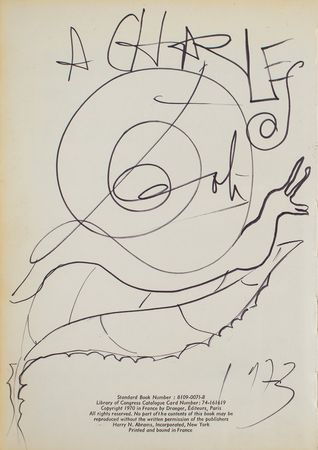 Lot #222 Salvador Dali: Rare and beautiful snail sketch in Dali by Dali - Image 2
