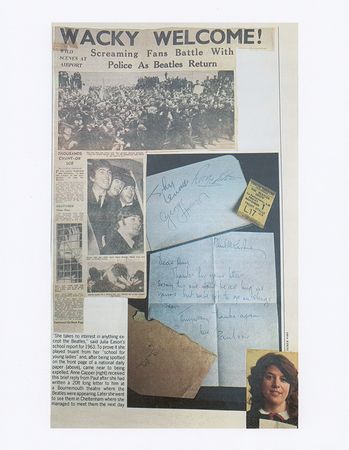Lot #280 Beatles: McCartney, Paul: Rare 1963 handwritten and twice-signed letter from Paul—