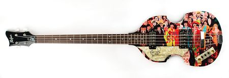 Lot #283 Beatles: McCartney, Paul: Hofner 'Beatle bass' with Sgt. Pepper's finish signed by McCartney - Image 1