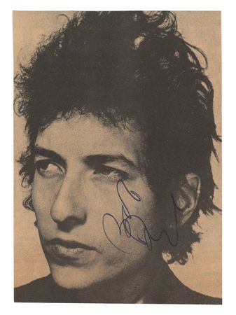 Lot #285 Bob Dylan Signed Photograph - Image 1