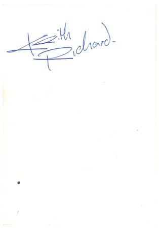 Lot #374 Rolling Stones: Richards, Keith Signed Photograph - Image 1