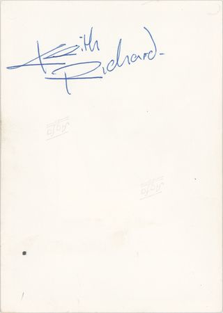 Lot #374 Rolling Stones: Richards, Keith Signed Photograph - Image 2