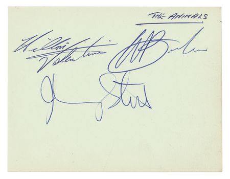 Lot #326 The Animals Signature - Image 1