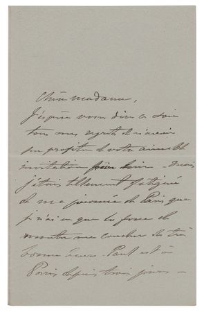 Lot #311 Pauline Viardot Handwritten Letter Signed - Image 1