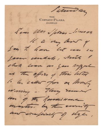 Lot #237 John Singer Sargent: 