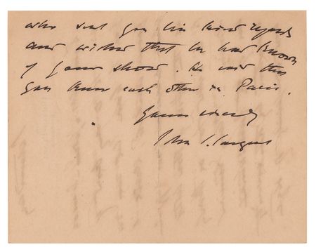 Lot #237 John Singer Sargent: 