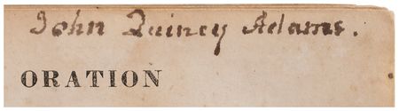 Lot #8031 John Quincy Adams