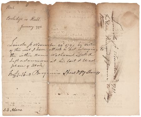 Lot #8033 John Quincy Adams - Image 1