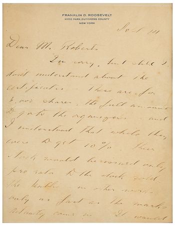 Lot #8157 Franklin D. Roosevelt - Image 2