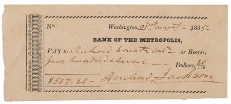 Lot #8035 Andrew Jackson - Image 1