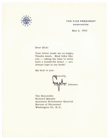 Lot #8218 Lyndon B. Johnson - Image 1