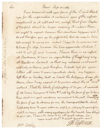 Lot #8020 Thomas Jefferson