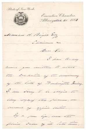 Lot #8108 Grover Cleveland - Image 1