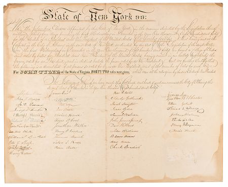 Lot #8039 William Henry Harrison and John Tyler - Image 2