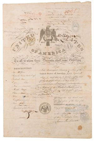 Lot #8067 James Buchanan - Image 1