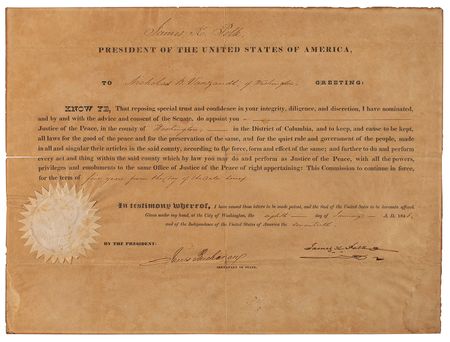 Lot #8048 James K. Polk and James Buchanan - Image 1