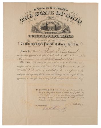 Lot #8095 Rutherford B. Hayes - Image 1