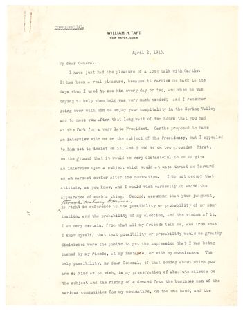 Lot #8123 William H. Taft - Image 1