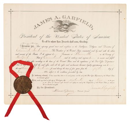 Lot #8097 James A. Garfield - Image 1