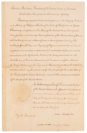 Lot #8027 James Madison and James Monroe