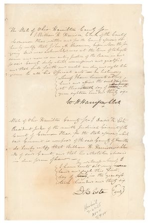 Lot #8038 William Henry Harrison - Image 1