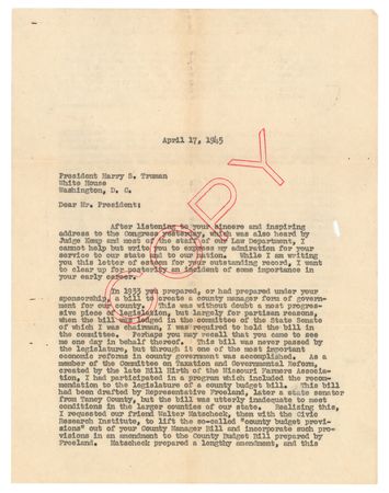 Lot #8167 Harry S. Truman - Image 4