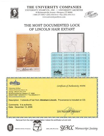 Lot #8074 Abraham Lincoln - Image 1
