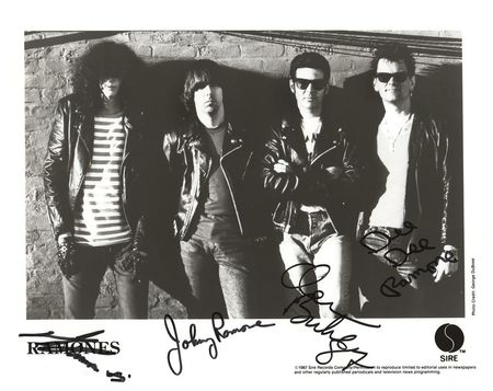 Lot #887 Ramones Signed Photograph - Image 1