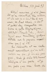 Lot #471 Emile Zola Handwritten Letter Signed - Image 1