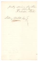 Lot #18 Franklin Pierce: A date with Hamilton Fish in New York - Image 3