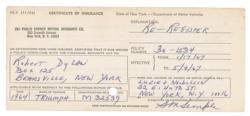 Lot #636 Bob Dylan Documents - Image 1