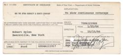Lot #637 Bob Dylan Documents - Image 1