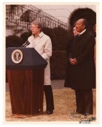Lot #71 Jimmy Carter and Anwar Sadat Signed Photographs - Image 2