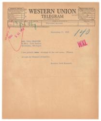 Lot #118 John F. Kennedy Telegrams - Image 2