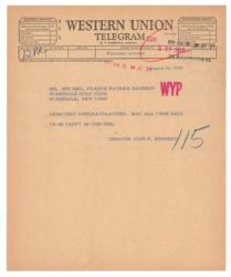 Lot #118 John F. Kennedy Telegrams - Image 4
