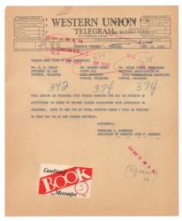 Lot #118 John F. Kennedy Telegrams - Image 6