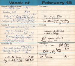 Lot #714 Harry Chapin Date Book - Image 1