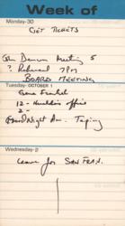 Lot #714 Harry Chapin Date Book - Image 2